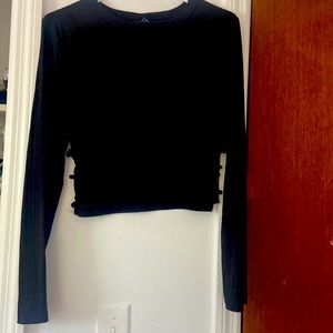 Black crop top